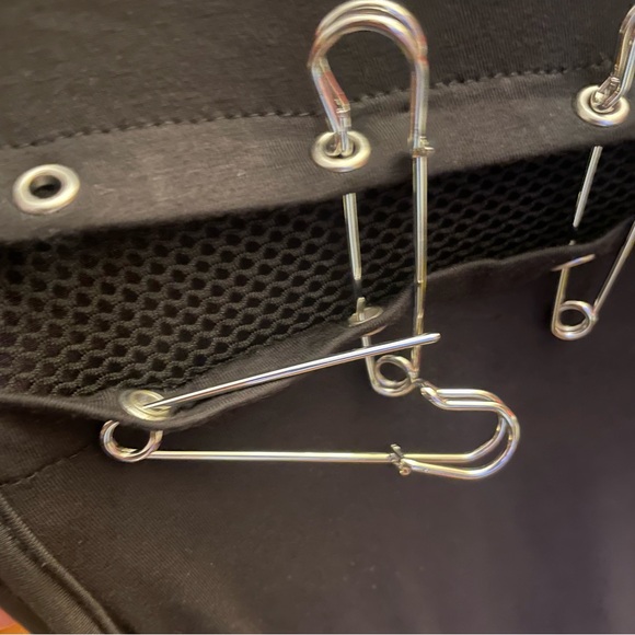 Killstar Zazzel Long Sleeve Safety Pin Black Mesh Mini Dress, Size XXL, NWT - Picture 9 of 12